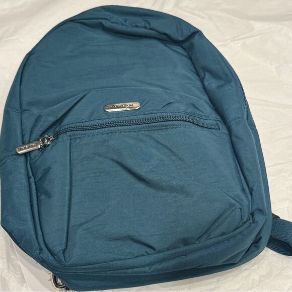 Travelon Anti-Theft Essentials Backpack Teal Peacock RFID Pockets LED Travel bag - Picture 13 of 16